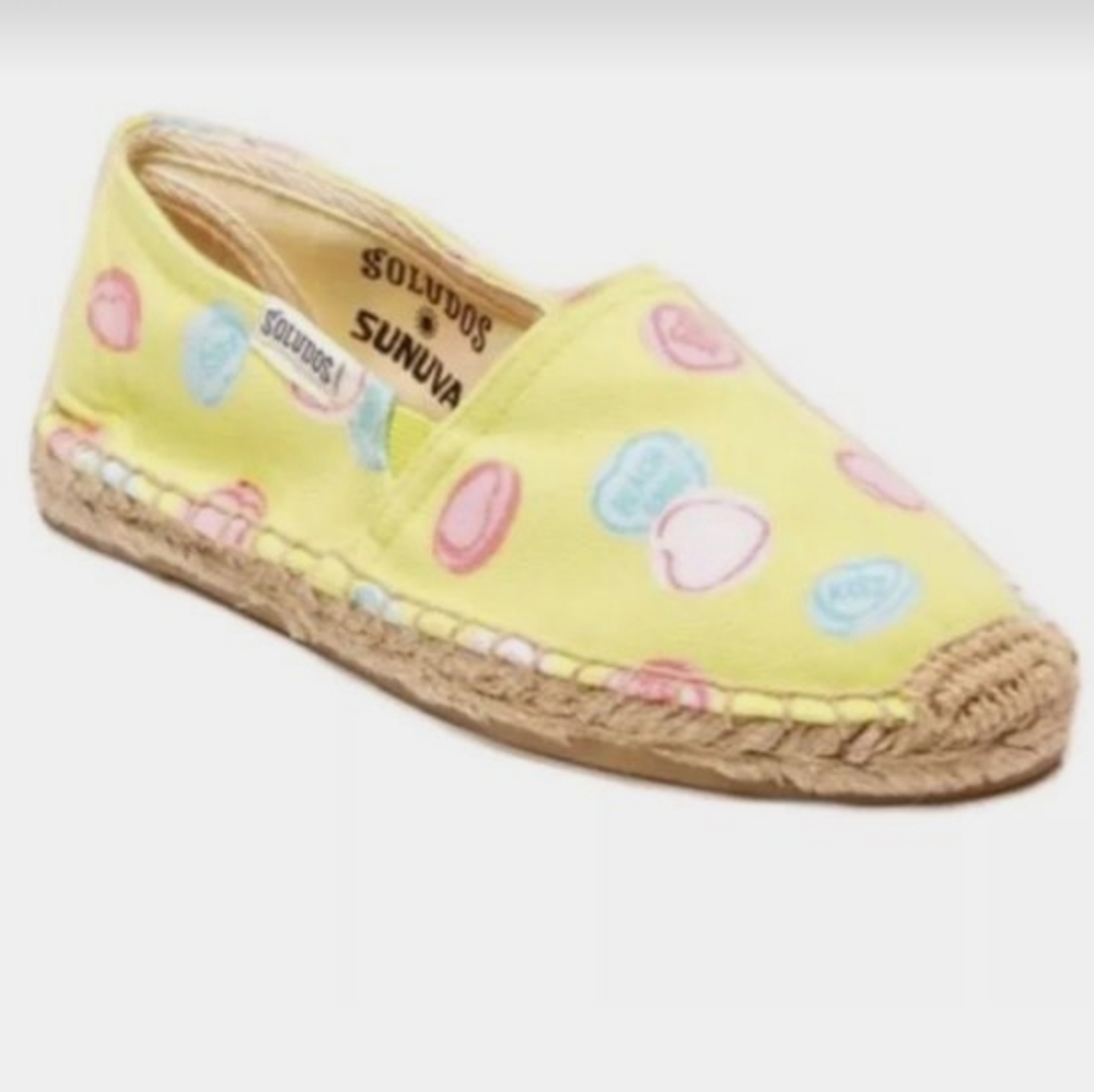 Soludos Conversation Heart print Girl’s Shoes 12